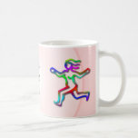 Virgo Zodiac Star Sign Running Rainbow Girl Coffee Mugs