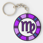 Virgo Zodiac Symbol Keychain