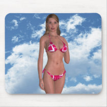 Virtual Reality Babe Mousepad