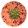 virus in bloodstream round sticker