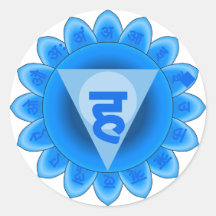 Vishuddha The Throat Chakra Stickers
