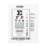 Vision A Never-Ending Sight (Snellen Chart) Post Card