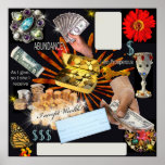 Vision Board for Prosperity posters
