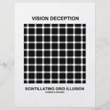 Vision Deception Scintillating Grid Illusion Personalized Flyer