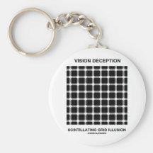 Vision Deception Scintillating Grid Illusion Keychain