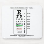Vision Involves Seeing The Visible (Snellen Chart) mousepads