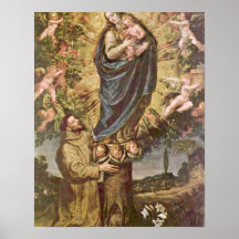 Vision of St. Francis by Vincenzo Carducci Posters