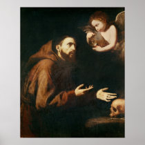 Vision of St. Francis of Assisi Posters