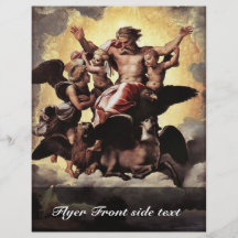 Vision Of The Holy Prophet Ezekiel,  By Raffael Full Color Flyer