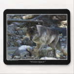 "Vision Quest" Grey Wolf Mouse Pad mousepads