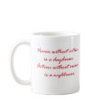 Vision without action is a daydream. mugs