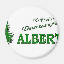 Visit Beautiful Alberta Refrigerator Magnet