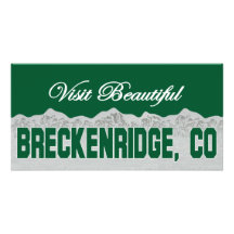 Visit Beautiful Breckenridge, Colorado Photo Greeting Card