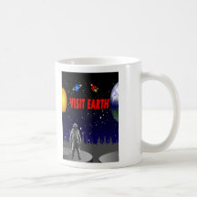 Visit Earth Spaceman Mug