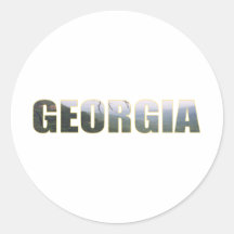 Visit Georgia Round Sticker