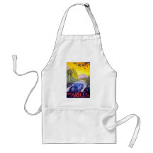 Visit Greece By Car - Vintage Travel Aprons