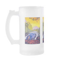 Visit Greece By Car - Vintage Travel Coffee Mugs
