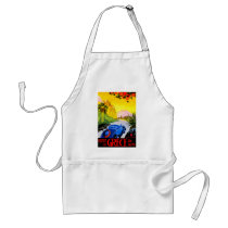 Visit Greece ~ Vintage Automobile Travel Ad Aprons