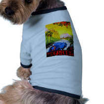 Visit Greece ~ Vintage Automobile Travel Ad Dog Clothes