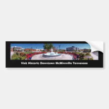 Visit Historic Downtown McMinnville Tennessee Bumper Sticker