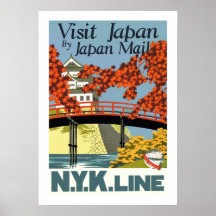 Visit Japan by Japan Mail Poster