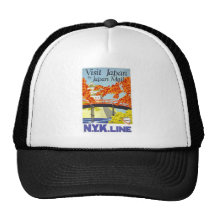 Visit Japan By Japan Mail Trucker Hats