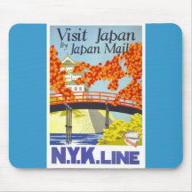 Visit Japan By Mail - N.Y.K. Lines Mouse Pad