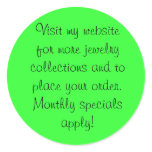 Visit my website for more jewellery collections! stickers