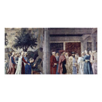 Visit Of The Queen Of Sheba To Solomon., Customized Photo Card