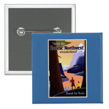 Visit Pacific Northwest Vintage Pin