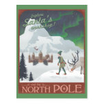 Visit Santa's workshop at the North Pole: postcard