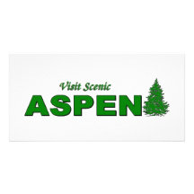 Visit Scenic Aspen, Colorado Custom Photo Card