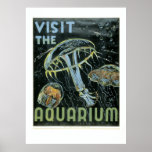 Visit the Aquarium - WPA Poster -