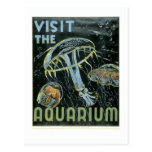 Visit the Aquarium - WPA Poster - Post Cards