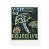 Visit the Aquarium - WPA Poster -