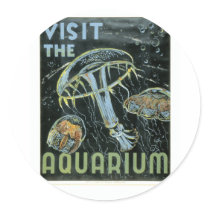 Visit the Aquarium - WPA Poster -