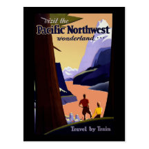 Visit The Pacific Northwest Postcards