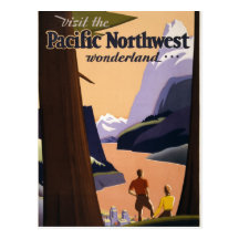 Visit the Pacific Northwest wonderland 1925 Post Card
