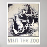 Visit The Zoo Penguin 1936 WPA posters