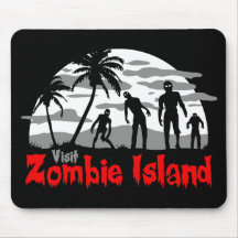 Visit Zombie Island Mouse Pads