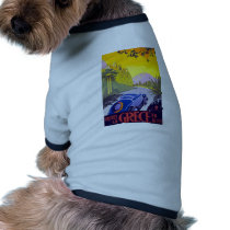 Visitez La Grece En Auto Greece Doggie Tee Shirt