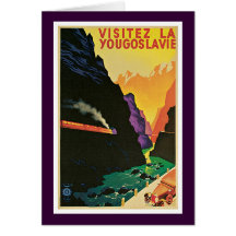 Visitez La Yougoslavie Greeting Cards