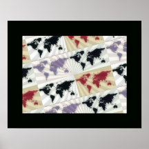visual arts world map poster