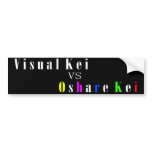 Visual Kei vs Oshare Kei bumper stickers