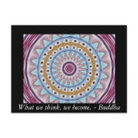 Visual Prayer Design with ZEN Buddhist Quote postcards