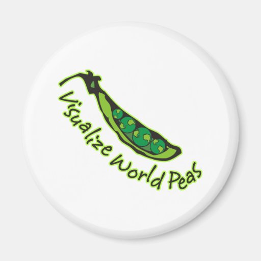 Visualise World Peas Magnet