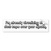 Visualising Duct Tape Over Your Mouth