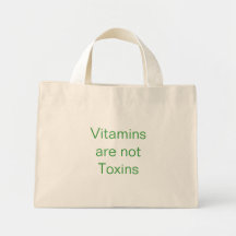 Vitamins are not Toxins Canvas Bag