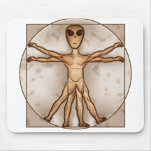 Vitruvian Alien Mouse Mat