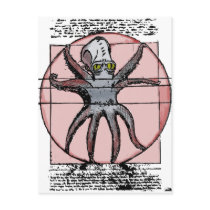 Vitruvian Cthulhu. Post Card